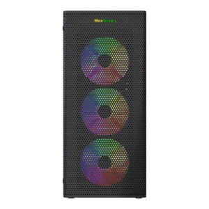 MaxGreen PS195-15 Mid-Tower ATX Gaming Case With 4x ARGB Fan