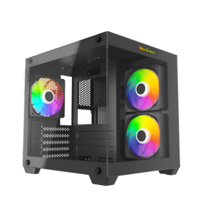 MaxGreen S275-22 Mid-Tower M-ATX Gaming Casing With 3x ARGB Fan